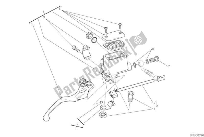Wszystkie części do Pompa Przedniego Hamulca Ducati Scrambler 1100 Sport PRO USA 2020